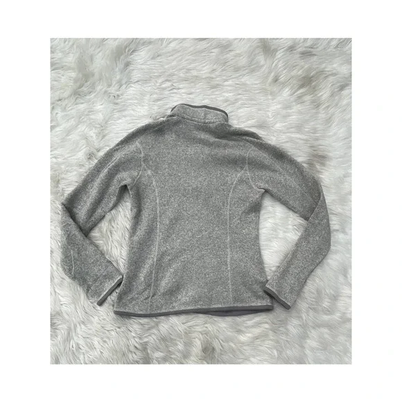 Patagonia Better Sweater 1/4 Zip Quarter Fleece Jacket Natural Feather Grey Sz M - Picture 3 of 4